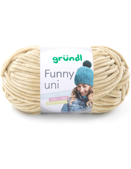 Fil chenille Funny uni Gründl