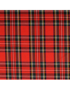Tissus tartan écossais - Rouge