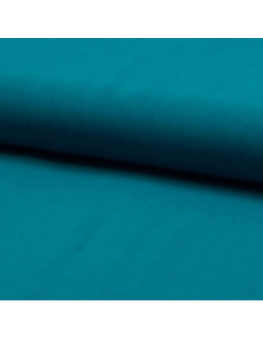 Tissu popeline de viscose - Bleu pétrole clair