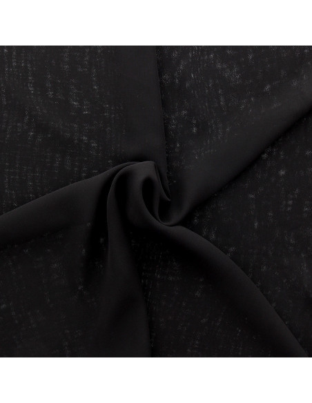 Tissu mousseline - Noir