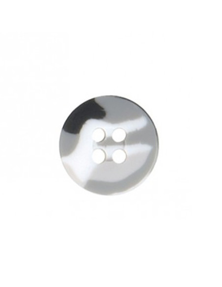 Bouton 4 trous militaire - Gris