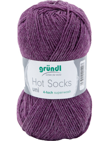 Laine à chaussettes Hot Socks uni 50 Gründl