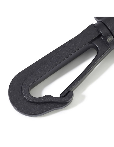 Set de mousquetons plastique 40 mm noir