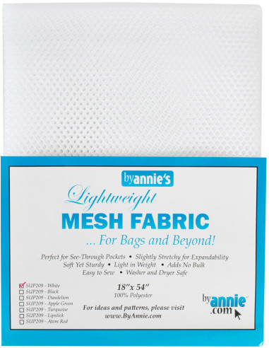Tissu filet premium 45 cm x 137 cm - Blanc