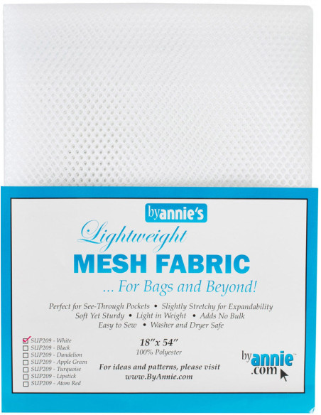 Tissu filet premium 45 cm x 137 cm - Blanc