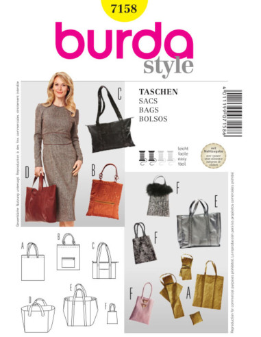 Patron de sacs - Burda 7158