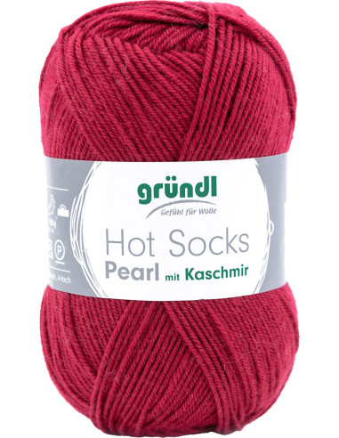 Laine à chaussettes Hot Socks Pearl uni Gründl