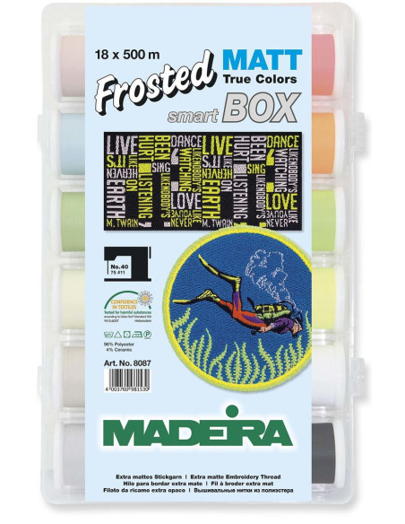 Valise de fils à broder SmartBox Frosted Matt Madeira