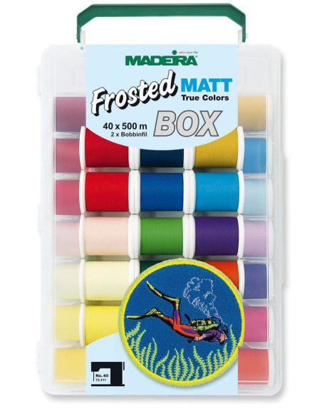 Valise de fils à broder Deluxe Frosted Matt Madeira