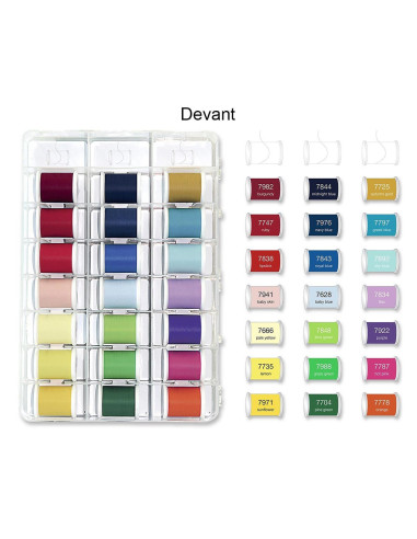 Valise de fils à broder Deluxe Frosted Matt Madeira