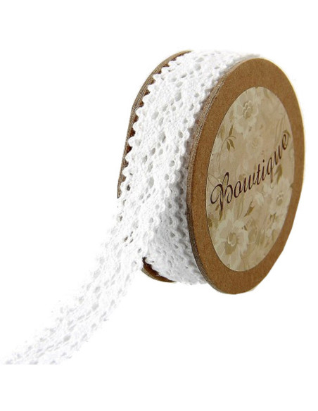 Dentelle blanche - 18 mm x 5 mètres