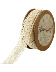 Dentelle écrue - 20 mm x 5 mètres