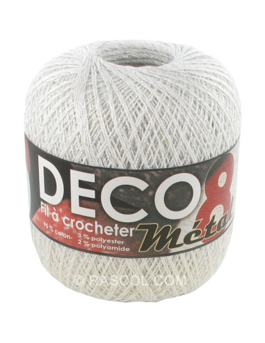 Coton déco 8 lurex