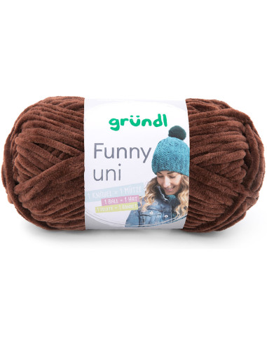 Fil chenille Funny uni Gründl