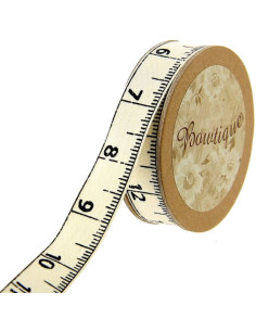 Ruban coton mètre de couture - 15 mm x 5 m
