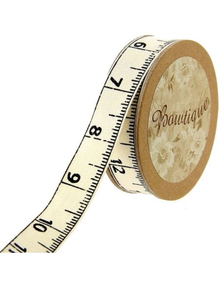 Ruban coton mètre de couture - 15 mm x 5 m