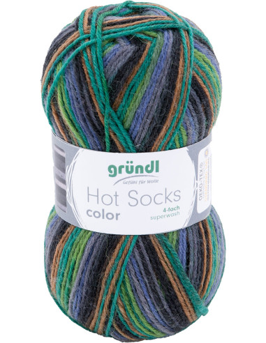 Laine à chaussettes Hot Socks color Gründl