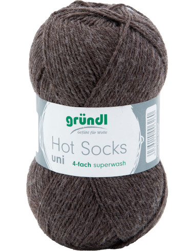 Laine à chaussettes Hot Socks uni 50 Gründl
