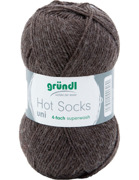 Laine à chaussettes Hot Socks uni 50 Gründl