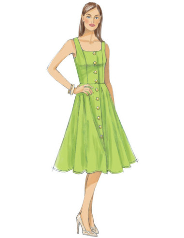 Patron de robe - Vogue 9182