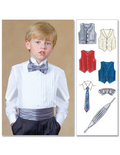 Patron de gilets, ceinture, noeud papillon et cravate - McCall's 7223