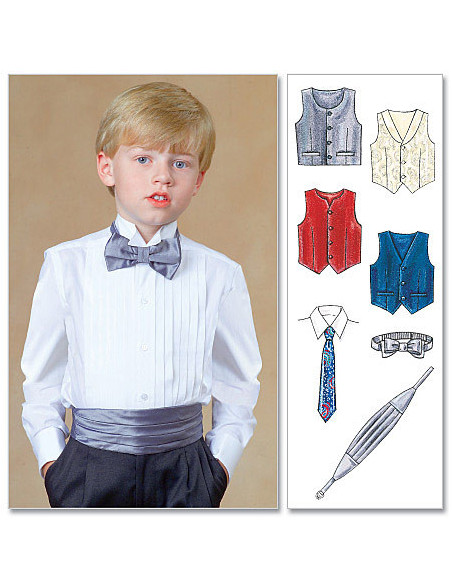 Patron de gilets, ceinture, noeud papillon et cravate - McCall's 7223