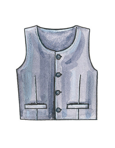 Patron de gilets, ceinture, noeud papillon et cravate - McCall's 7223