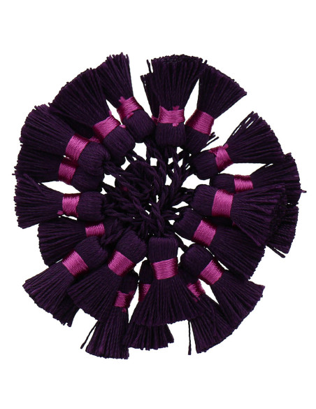 Mini pompons rayonne