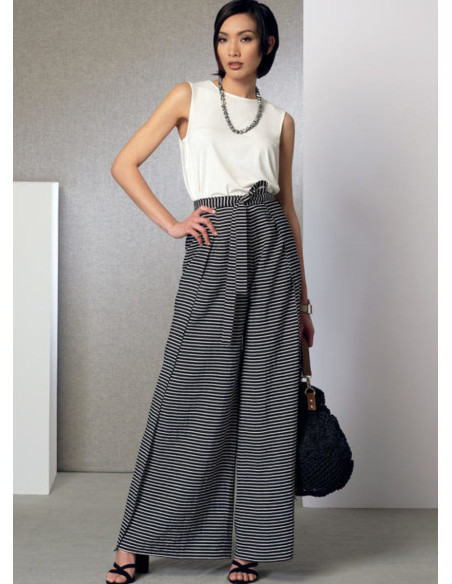 Patron de poncho, haut, short et pantalon - Vogue 9191