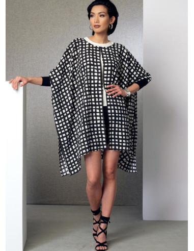 Patron de poncho, haut, short et pantalon - Vogue 9191