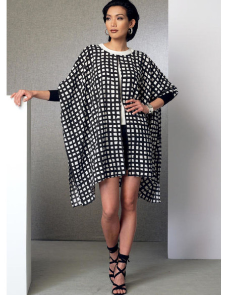 Patron de poncho, haut, short et pantalon - Vogue 9191