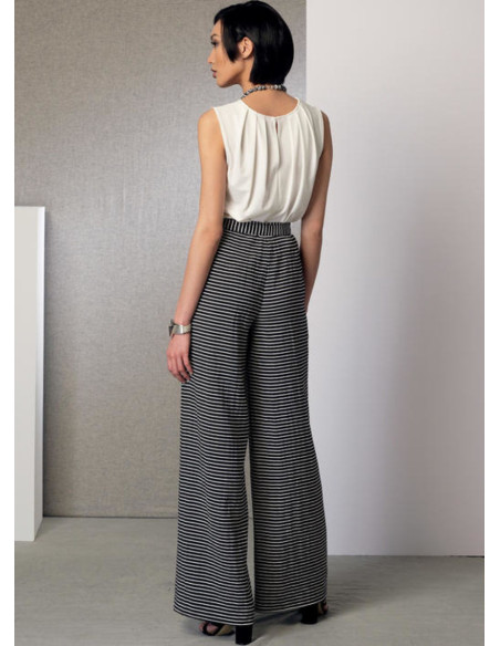 Patron de poncho, haut, short et pantalon - Vogue 9191