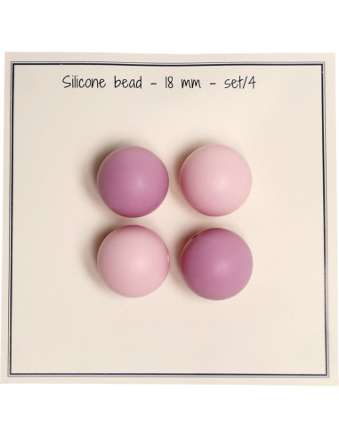 Perles en silicone 18 mm pour hochets, attache tétine bébé