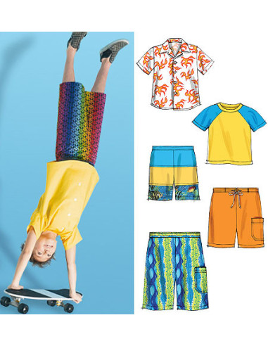 Patron de chemise, haut, short - McCall's 6548