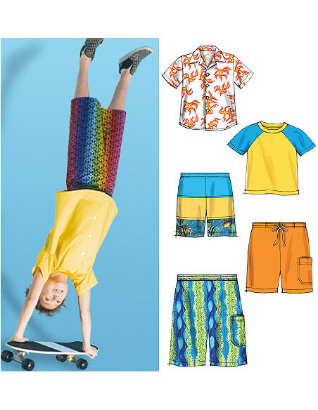 Patron de chemise, haut, short - McCall's 6548