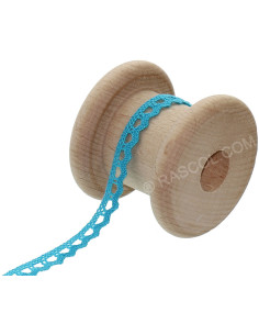 Dentelle coton Basic - Bleu turquoise