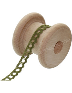 Dentelle coton Basic - Vert