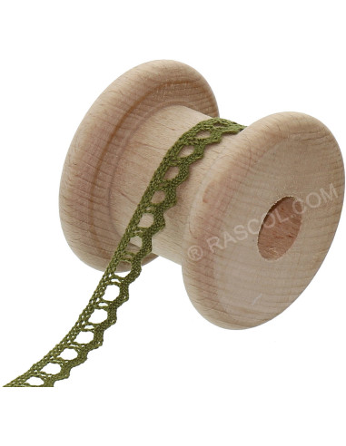 Dentelle coton Basic - Vert