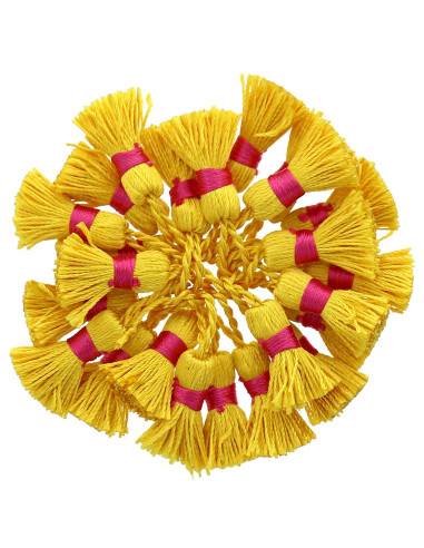 Mini pompons rayonne