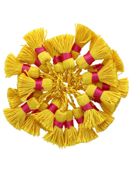 Mini pompons rayonne