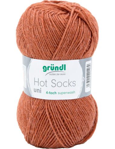 Laine à chaussettes Hot Socks uni 50 Gründl