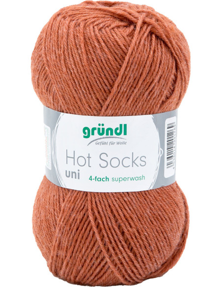Laine à chaussettes Hot Socks uni 50 Gründl