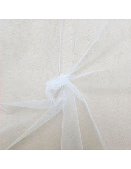 Tulle souple grande largeur - Blanc