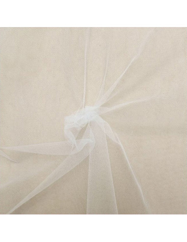 Tulle souple grande largeur - Écru