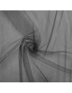 Tulle souple grande largeur - Noir