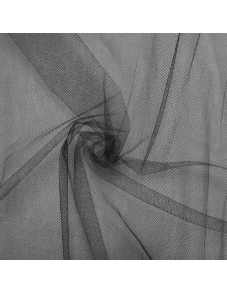 Tulle souple grande largeur - Noir