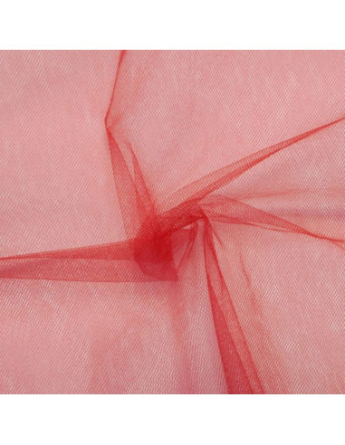 Tulle souple grande largeur - Rouge