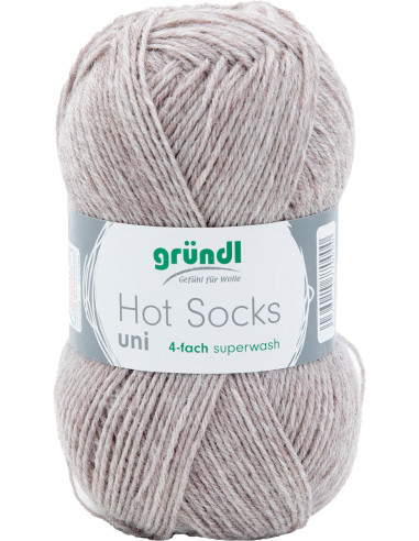 Laine à chaussettes Hot Socks uni 50 Gründl