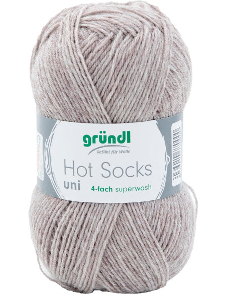Laine à chaussettes Hot Socks uni 50 Gründl