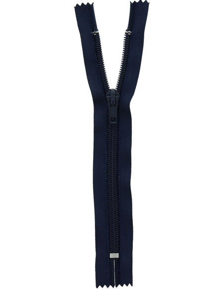Fermeture éclair tricot non séparable - Bleu marine